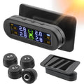 Tire Pressure Monitoring System Temperature Warning New C External Battery Version Sensors Solar TPMS Car Tyre Pressure Monitor